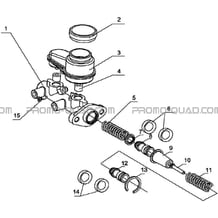 MAITRE CYLINDRE DE FREIN pour Hytrack Toutes les cylindrées Toutes les années JOBBER 400 4x4