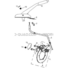 FREIN DE PARKING pour Hytrack All cylindrical All Years JOBBER 400 4x4