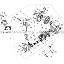 PONT AVANT (MODELE 4X4) pour Hytrack Toutes les cylindrées Toutes les années JOBBER 400 4x4