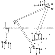 CEINTURE DE SECURITE pour Hytrack Toutes les cylindrées Toutes les années JOBBER 400 4x4