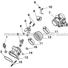 COMPOSANTS D'ADMISSION INJECTION pour Hytrack Toutes les cylindrées Toutes les années JOBBER 700 AP 2012