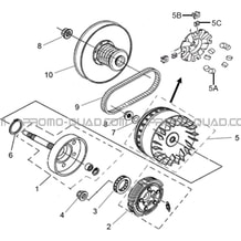 VARIATEUR   EMBRAYAGE pour Hytrack All cylindrical All Years JOBBER 700 AP 2012