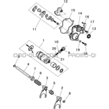 CHANGEMENT DE VITESSES pour Hytrack Toutes les cylindrées Toutes les années JOBBER 700 AP 2012