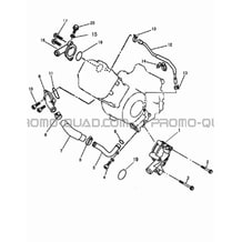 POMPE A EAU pour Hytrack Toutes les cylindrées Toutes les années JOBBER 700 AP 2012