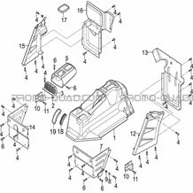 CARROSSERIE LATERALE pour Hytrack All cylindrical All Years JOBBER 700 AP 2012