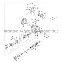 PONT ARRIERE pour Hytrack All cylindrical All Years JOBBER 700 AP 2012