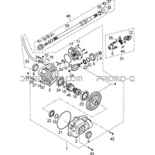 PONT AVANT pour Hytrack All cylindrical All Years JOBBER 700 AP 2012