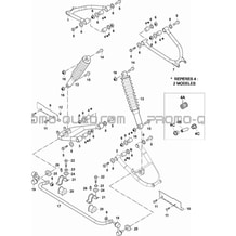 SUSPENSION ARRIERE pour Hytrack Toutes les cylindrées Toutes les années JOBBER 700 AP 2012