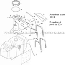 RESERVOIR A CARBURANT pour Hytrack All cylindrical All Years JOBBER 700 AP 2012