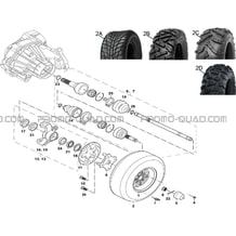 ESSIEU AVANT pour Hytrack Toutes les cylindrées Toutes les années JOBBER 700 AP 2012