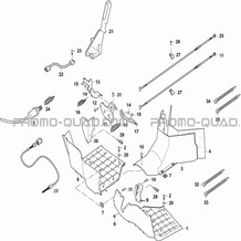 REPOSE-PIEDS pour Hytrack Toutes les cylindrées Toutes les années JOBBER 700 AP 2012