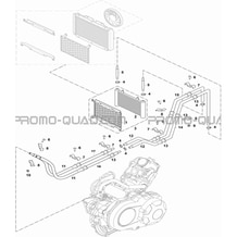 SYSTEME DE REFROIDISSEMENT PAR HUILE pour Hytrack Toutes les cylindrées Toutes les années JOBBER 700 AP 2012