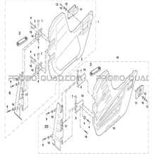 PORTES pour Hytrack Toutes les cylindrées Toutes les années JOBBER 700 AP 2012