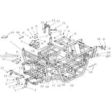 CHASSIS pour Hytrack Toutes les cylindrées Toutes les années JOBBER 700 MAXX