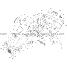 CARROSSERIE AVANT   DECORATION pour Hytrack Toutes les cylindrées Toutes les années JOBBER 700 MAXX