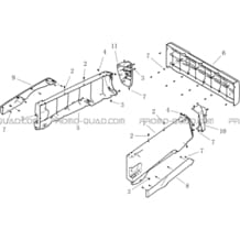 CARROSSERIE   HABILLAGE BENNE pour Hytrack Toutes les cylindrées Toutes les années JOBBER 700 MAXX