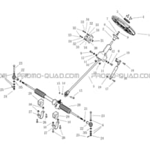 COLONNE DE DIRECTION pour Hytrack Toutes les cylindrées Toutes les années JOBBER 700 MAXX