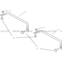 PARE-CHOCS AVANT SIMPLES pour Hytrack Toutes les cylindrées Toutes les années JOBBER 700 MAXX