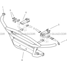 BUMPER AVANT pour Hytrack Toutes les cylindrées Toutes les années JOBBER 700 MAXX