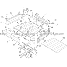 ARMATURE BENNE (SANS HABILLAGE) pour Hytrack Toutes les cylindrées Toutes les années JOBBER 700 MAXX