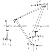 CEINTURES DE SECURITE pour Hytrack Toutes les cylindrées Toutes les années JOBBER 700 MAXX