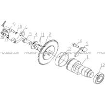 ARBRE A CAMES pour Hytrack All cylindrical All Years JOBBER 700 MAXX