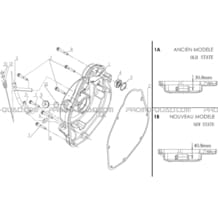 CACHE CARTER DROIT pour Hytrack Toutes les cylindrées Toutes les années JOBBER 700 MAXX