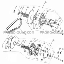 VARIATEUR pour Hytrack Toutes les cylindrées Toutes les années JOBBER 700 MAXX