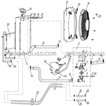 CIRCUIT DE REFROIDISSEMENT pour Hytrack Toutes les cylindrées Toutes les années JOBBER 700 MAXX