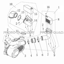 ADMISSION D'AIR VARIATEUR pour Hytrack All cylindrical All Years JOBBER 700 MAXX