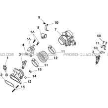 PIPE D ADMISSION pour Hytrack Toutes les cylindrées Toutes les années JOBBER 750 MAXX