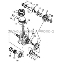 PISTON pour Hytrack Toutes les cylindrées Toutes les années JOBBER 750 MAXX