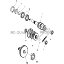 TRANSMISSION BOITE DE VITESSES pour Hytrack All cylindrical All Years JOBBER 750 MAXX