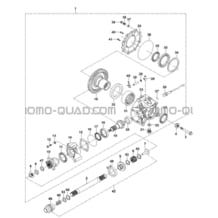 PONT ARRIERE pour Hytrack Toutes les cylindrées Toutes les années JOBBER 750 MAXX