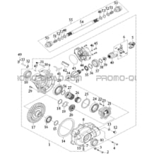 PONT AVANT pour Hytrack Toutes les cylindrées Toutes les années JOBBER 750 MAXX