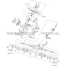 COLONNE DE DIRECTION (VERSION EPS) pour Hytrack All cylindrical All Years JOBBER 750 MAXX