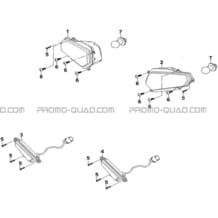 ECLAIRAGE AVANT pour Hytrack Toutes les cylindrées Toutes les années JOBBER 750 MAXX