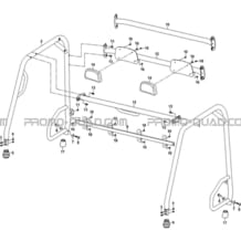 ENSEMBLE ARCEAUX pour Hytrack Toutes les cylindrées Toutes les années JOBBER 750 MAXX