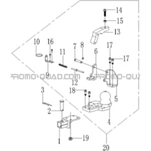 ATTELAGE pour Hytrack Toutes les cylindrées Toutes les années JOBBER 750 MAXX