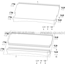 PARE BRISE (OPTION) pour Hytrack All cylindrical All Years JOBBER 750 MAXX