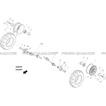 ROUE AVANT DROITE   AVANT GAUCHE pour Hytrack Toutes les cylindrées Toutes les années JOBBER 800 DMAXX