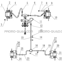 SYSTEME DE FREINAGE pour Hytrack Toutes les cylindrées Toutes les années JOBBER 800 DMAXX