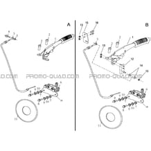 FREIN DE PARKING pour Hytrack Toutes les cylindrées Toutes les années JOBBER 800 DMAXX