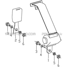CEINTURES DE SECURITE pour Hytrack Toutes les cylindrées Toutes les années JOBBER 800 DMAXX