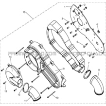 CACHE VARIATEUR pour Hytrack Toutes les cylindrées Toutes les années JOBBER 800 DMAXX