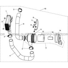 FILTRE A AIR   ADMISSION D'AIR VARIATEUR pour Hytrack Toutes les cylindrées Toutes les années JOBBER 800 DMAXX