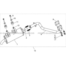 ECHAPPEMENT pour Hytrack Toutes les cylindrées Toutes les années JOBBER 800 DMAXX