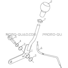 SELECTEUR DE VITESSES pour Hytrack Toutes les cylindrées Toutes les années JOBBER DMAXX FULL