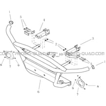 BUMPER AVANT pour Hytrack All cylindrical All Years JOBBER DMAXX FULL