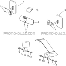 RETROVISEURS   CEINTURES DE SECURITE pour Hytrack All cylindrical All Years JOBBER DMAXX FULL